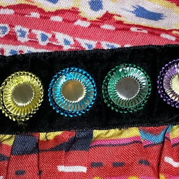 WD.NY Multicolor Festive Boho Lined Skirt size Medium - Picture 6 of 11